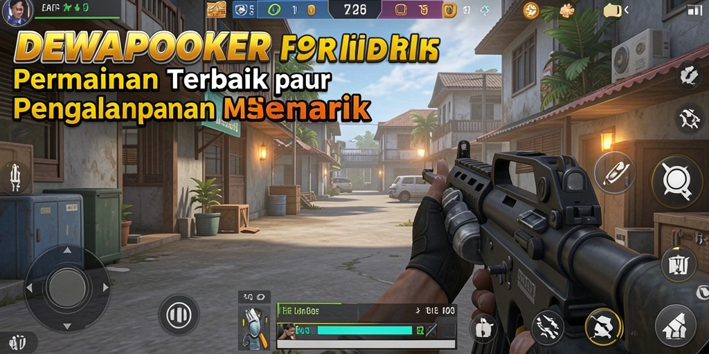 Tampilan gameplay menarik dari DEWAPOKER yang penuh aksi FPS.