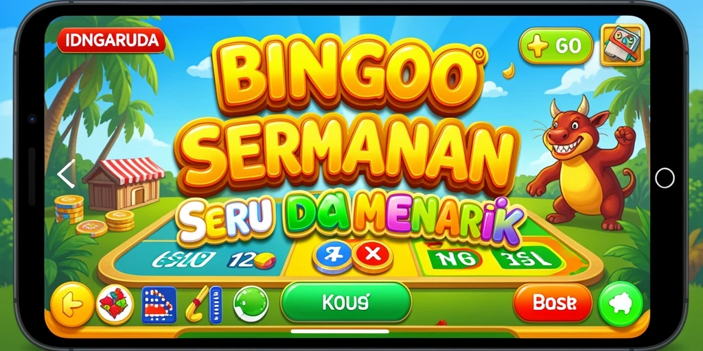 Screenshot IDNGARUDA menunjukkan gameplay seru dari permainan Bingo.