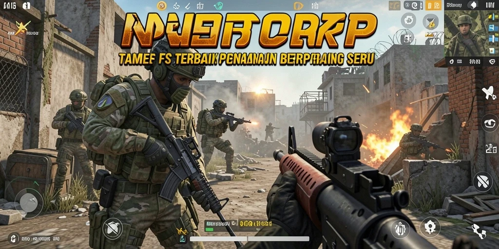 Gameplay mendebarkan di INDORP dengan aksi FPS yang intens.