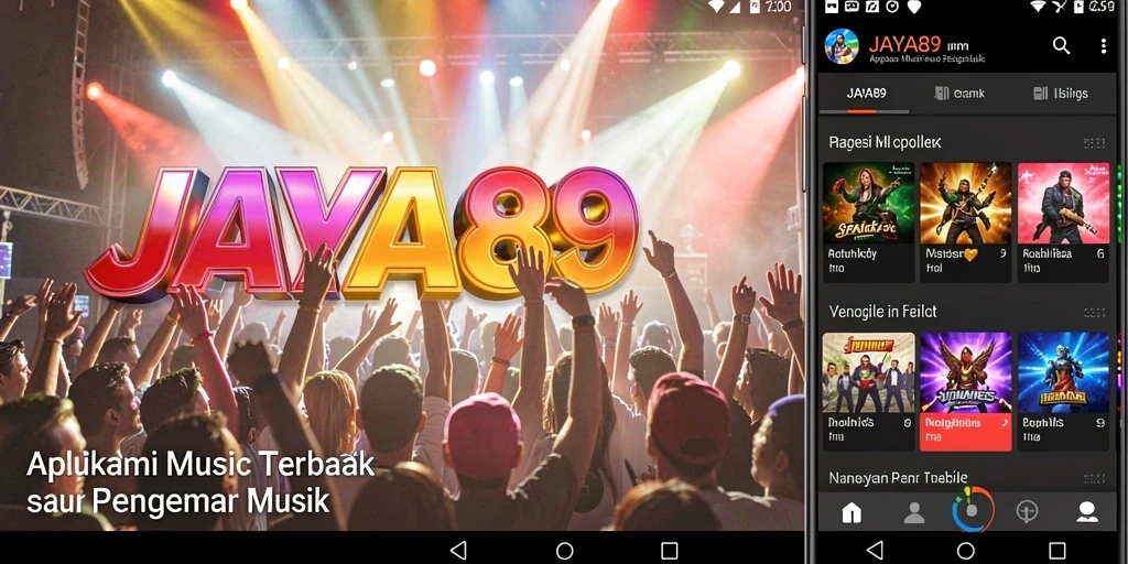 Tampilan gameplay seru di JAYA89 dengan interaksi musik.