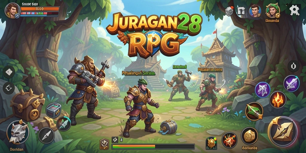 Tampilan gameplay RPG yang menarik di JURAGAN28.