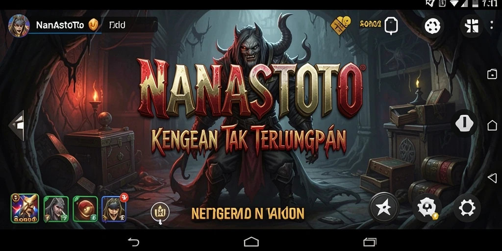Screenshot NANASTOTO menampilkan suasana gameplay horror yang mendebarkan.