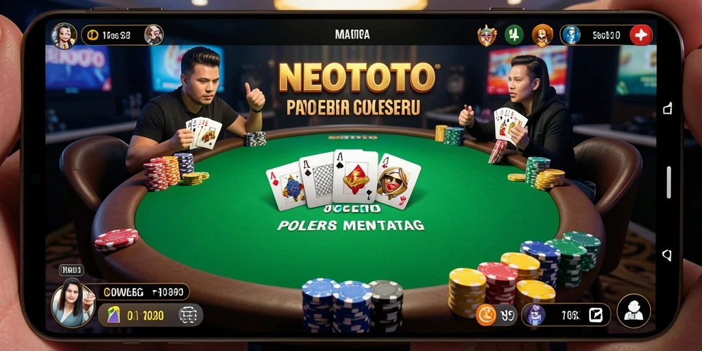 Screenshot gameplay NEOTOTO menampilkan aksi Poker yang mendebarkan.