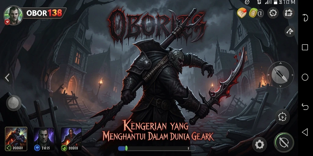 Tampilan gameplay OBOR138 yang menegangkan dan menyeramkan.