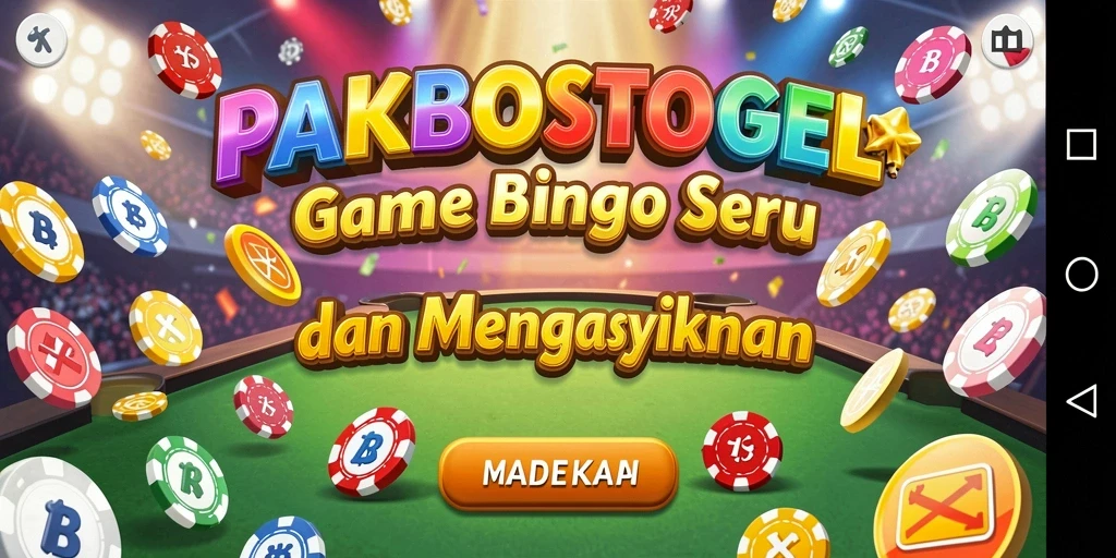 Screenshot utama PAKBOSTOGEL menampilkan keseruan permainan Bingo.