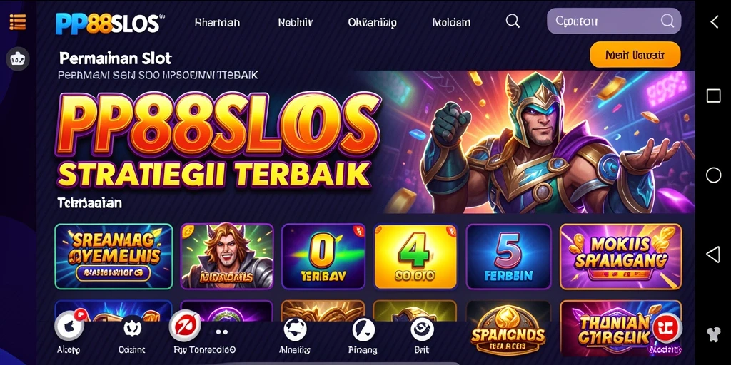 Menggambarkan tampilan seru gameplay PP88SLOTS.