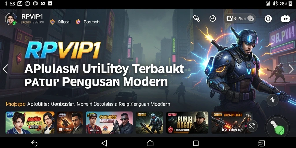 Screenshot RPVIP1 yang menunjukkan antarmuka aplikasi Utility