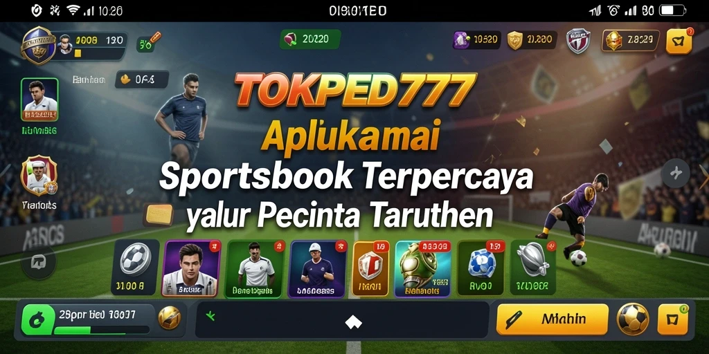 Tampilan gameplay taruhan olahraga di TOKPED777.