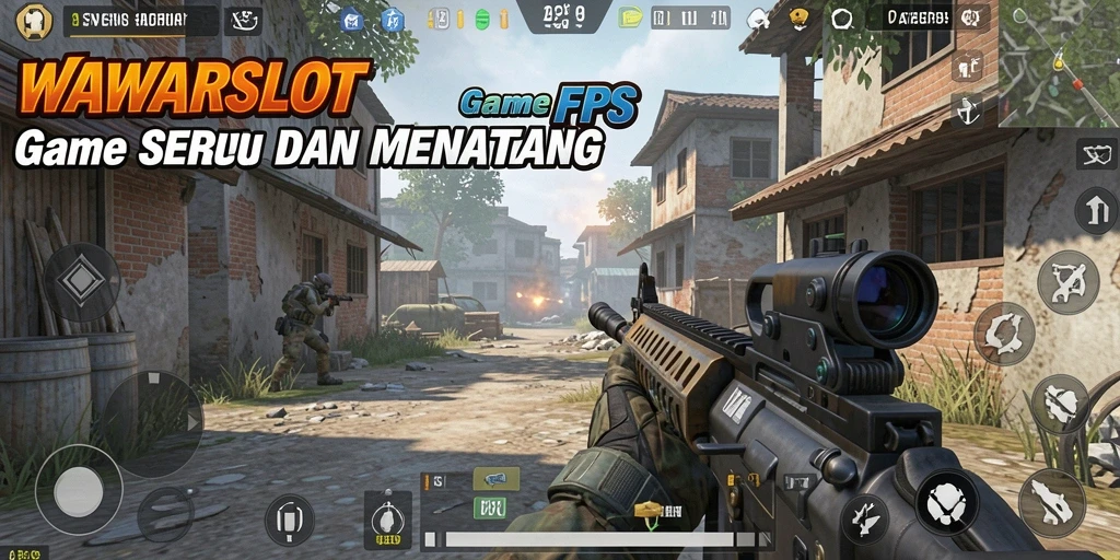 Screenshot gameplay WAWARSLOT menampilkan aksi tembak-menembak yang intens.
