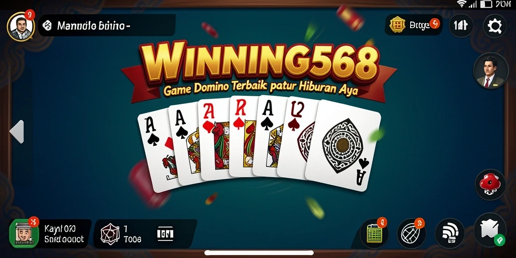 Tangkapan layar gameplay Domino yang menarik di WINNING568.